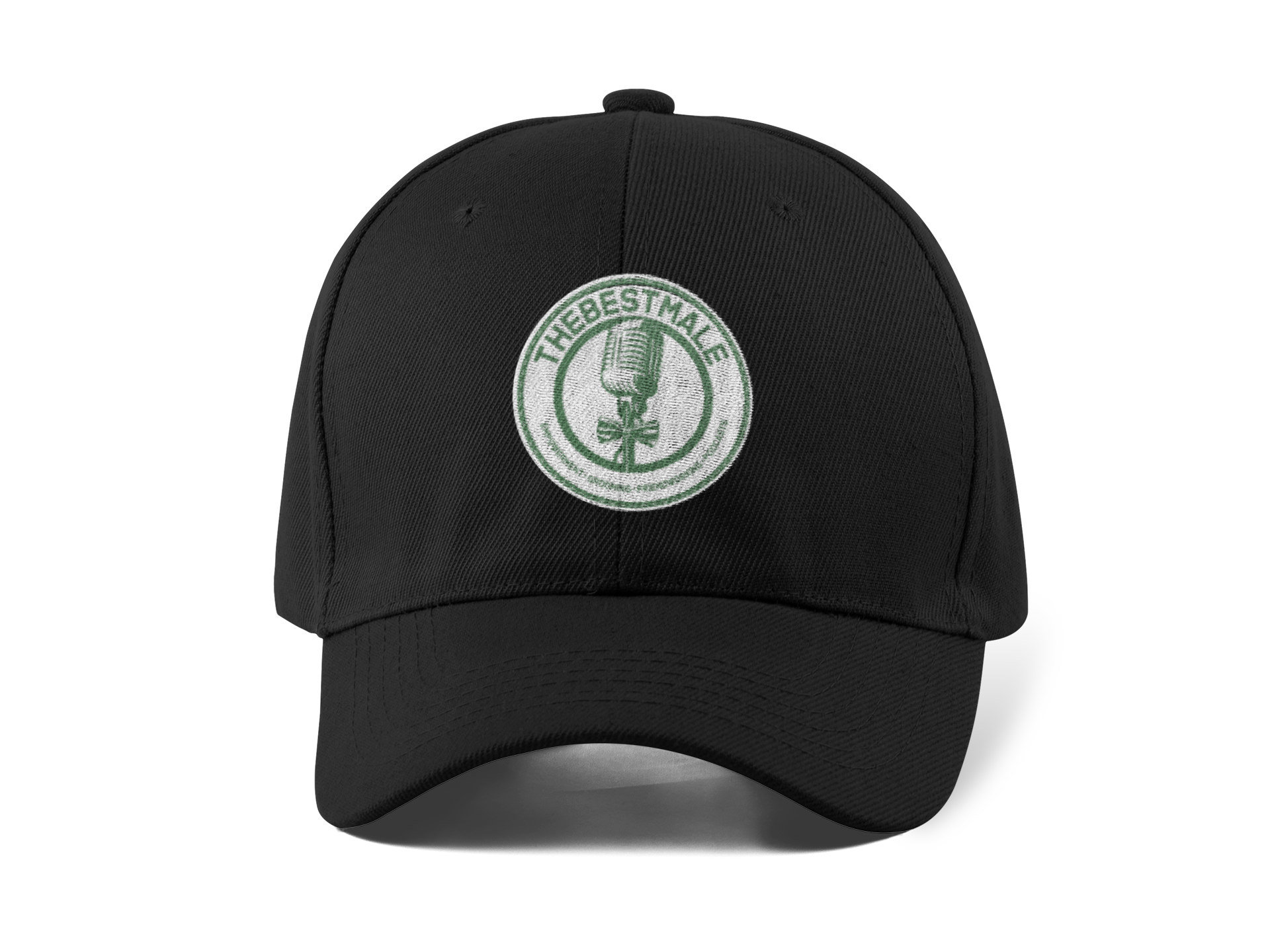 TheBestMale-Front-View-Black-Dad-Hat